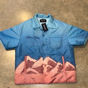 NWT Homme + Femme "Road Trip" Puffer Shirt - Paramount Inspired - XL